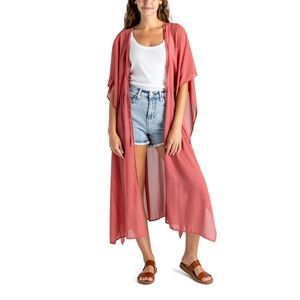 Women's Pink Riviera Wrap Swim Cover-Up